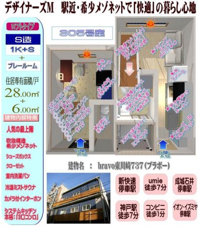 メゾネットbravo東川崎737